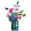 Mason Jar Flowers - Illustrations - 