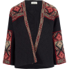 Masscob Black Embroidered Woven Jacket - Jacket - coats - 