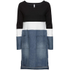 Material Mix Dress - Kleider - 