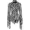 Maticevski Maintain Striped Draped Chiff - Camisa - longa - 