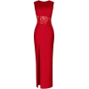 Maxi Red Split Dress - ワンピース・ドレス - 