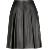 Max mara pleated faux-leather skirt - スカート - 