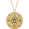 Medal style golden necklace - Colares - 
