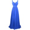 Meier Women's Sleeveless Chiffon V-Neck Bridesmaid Evening Dress - Dresses - $79.99 