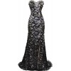 Meier Women's Strapless Beaded Black Lace Prom Formal Dress - ワンピース・ドレス - $79.99  ~ ¥9,003