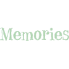 Memories - イラスト用文字 - 