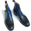 Men Black Blue Jodhpur Genuine Leather B - Классическая обувь - 