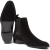 Men Black Chelsea Pull On Suede Leather - Stiefel - 