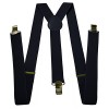 Mens Suspenders - Adjustable Solid Straight Clip - Y Back Style by Mobile TrackR - Sandals - $5.93 