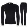 Men's Warm Long Thermal Underwear Set T-Shirt Pants with Fleece PJ0062 - Underwear - $24.99  ~ £18.99