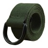 Mens & Womens Canvas Belt with Black D-ring 1 1/2 - ベルト - $7.99  ~ ¥899