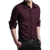 Men's dark red shirt (XTAPAN) - 模特（真人） - 