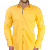 Men's yellow shirt (Anton Alexander) - 半袖シャツ・ブラウス - 