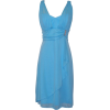 Mesh Wrap Dress Rhinestone Pin Prom Party Formal Bridesmaid Gown Turquoise - 连衣裙 - $64.99  ~ ¥435.45