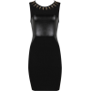 Metal Leatherette Bandage - sukienki - $130.00  ~ 111.66€