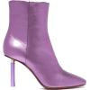 Metallic Purple Boots - Škornji - 