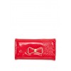 Metallic Bow Patent Faux Leather Wallet - Wallets - $7.99 