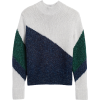 Metallic Color-Block Cropped Sweater - Jerseys - $98.97  ~ 85.00€