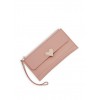 Metallic Heart Detail Faux Leather Clutch - バッグ クラッチバッグ - $5.99  ~ ¥674