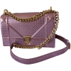 Metallic Pink Handbag Vintage - Сумочки - 