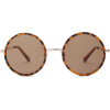 Metallic Round Sunglasses - Óculos de sol - 