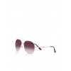 Metallic Top Bar Aviator Sunglasses - Top - $6.99 