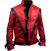 Michael Jackson Red Leather Jacket - Kurtka - $252.00  ~ 216.44€