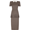 Micro-check wool dress - Dresses - $2,690.00 