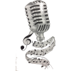 Microphone music drawing - Ilustracje - 