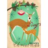 Mid century Christmas card - Ilustracije - 