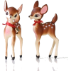 Midcentury kitsch fawn ornaments - Items - 