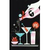 Mid century modern cocktail illustration - Ilustracje - 