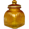 Mid century sweet shop amber display jar - Articoli - 
