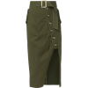 Military Button-Down Skirt - スカート - 