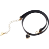 Mini Black Heart Choker - Necklaces - 