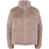 Mink Ribbed Faux Fur Jacket - Jacket - coats - 