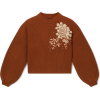 Miss Selfridge rust embroidered jumper - Pullovers - 