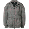 Miu Miu Belted check bomber jacket - Jacket - coats - 