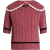 Miu Miu Cable-knit wool sweater - Puloverji - 