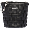 Miu Miu NAPPA BUCKET WITH CRYSTALS - Messenger bags - 