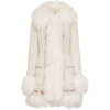 Miu Miu floral embroidered shearling coa - Jacket - coats - 