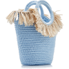Mizele Sun Bag Mini Raffia-Cotton Tote - Hand bag - 