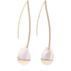 Mizuki Limited Edition Fluid Pearl & Dia - Earrings - 