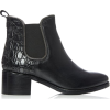 Moda In Pelle Woline Black Leather - Škornji - 
