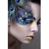 Model w/Peacock Makeup - Catwalk - 