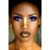 Model12 gold and blue makeup - Uncategorized - 