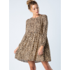 Model in Babydoll Leopard Dress - Other - 