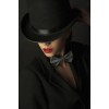 Model in Black Jacket and Hat - Other - 