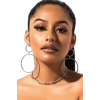 Model with Large Hoop Earrings - Uncategorized - 