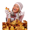 Model with leaves - People - 